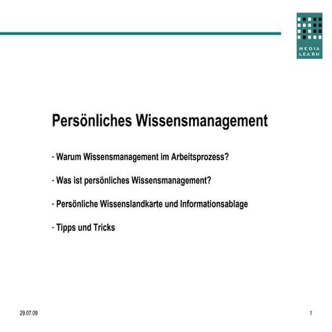 Persönliches Wissensmanagement
