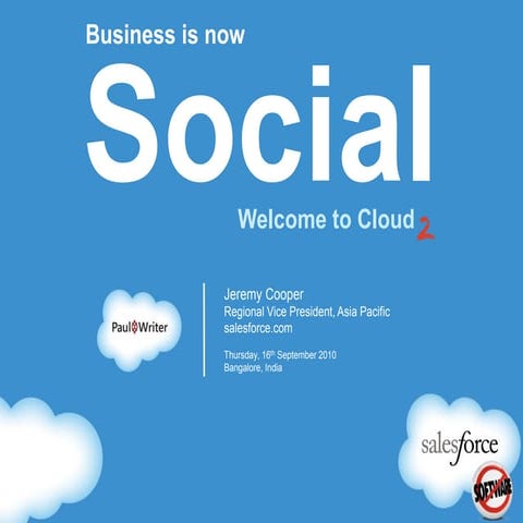 Business is now Social, Jeremy Cooper, Salesforce.com