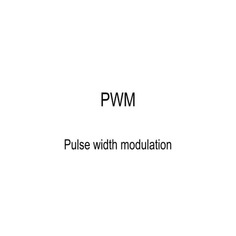 Pwm