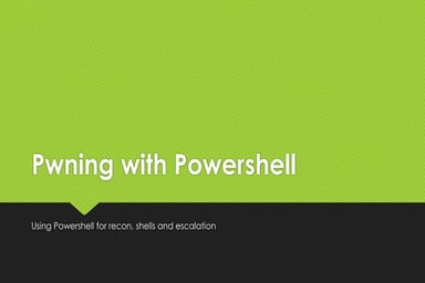 Pwning with powershell