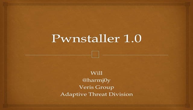 Pwnstaller