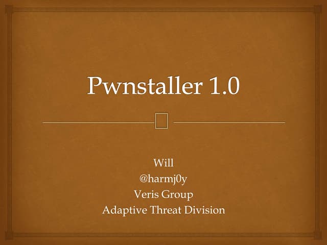 Pwnstaller