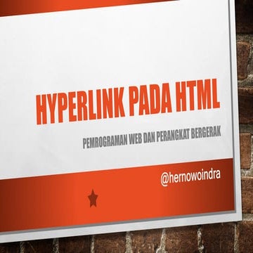 Materi ajar PWPB kelas XI RPL - Hyperlink pada HTML