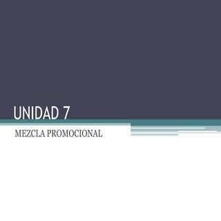 mezcla promocional
