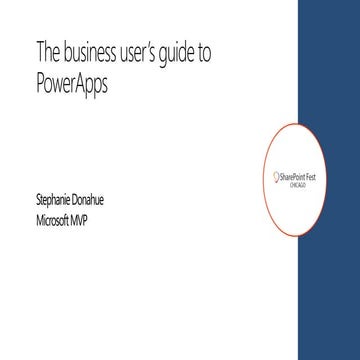 Business User's Guide to PowerApps