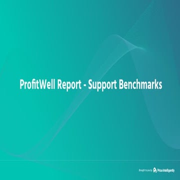 ProfitWell Report - Support Benchmarks