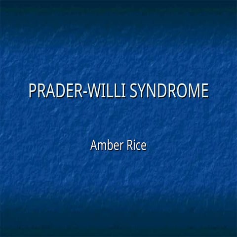 PWS Amber Rice presentation Amber Rice .. | PPT