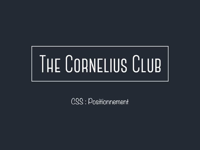 Html & Css #5 : positionement