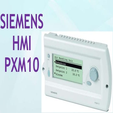 SIEMENS HMI PXM10 DISPLAY