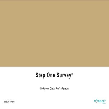Pxts step onesurvey-revised