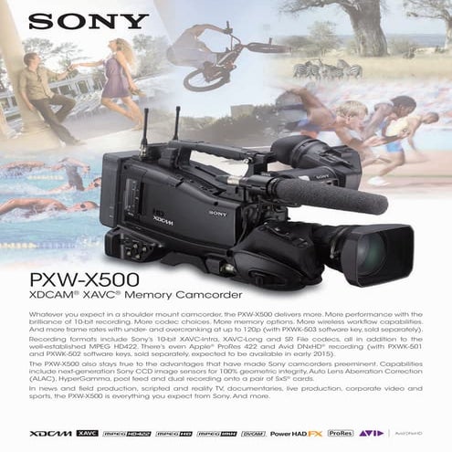 Sony PXW-X500 Camcorder