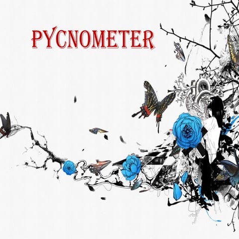 Describing Technical Object ; Pycnometer