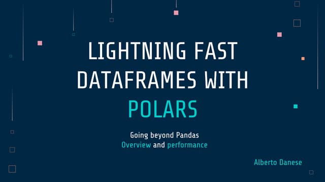 Lightning Fast Dataframes with Polars | PDF