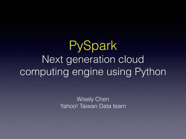 PySaprk