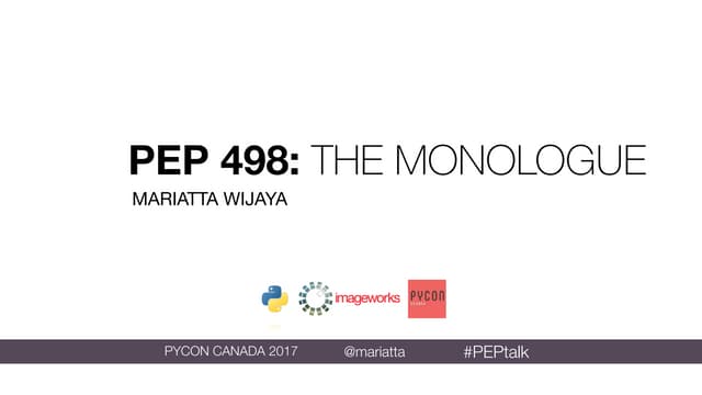 PyCon Canada 2017 Closing Keynote Presentation