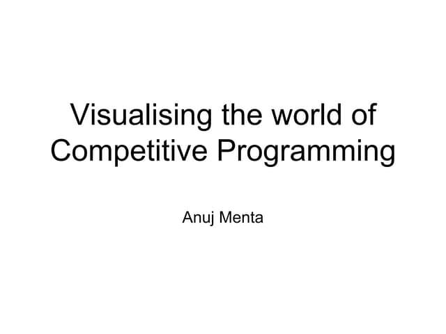 Visualising the world of competitive programming with Python (Codeforces)