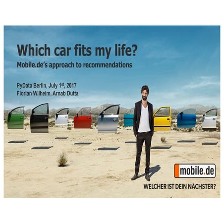 Which car fits my life? Mobile.de’s approach to recommendations