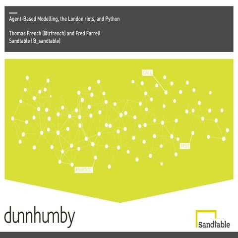 Agent-based modelling, the London riots, and Python