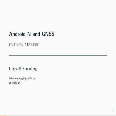 RAW GNSS in Android Nugat