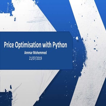 Introduction to Price Optimisation