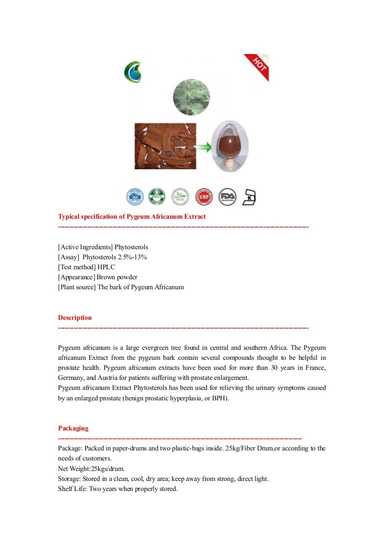 Pygeum Africanum Extract