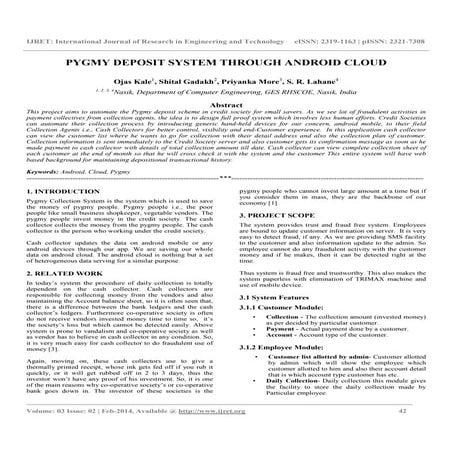 Pygmy deposit system through android cloud