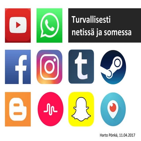Turvallisesti netissä ja somessa (nuorille)