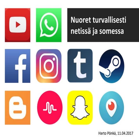 Nuoret turvallisesti netissä ja somessa (vanhemmille)