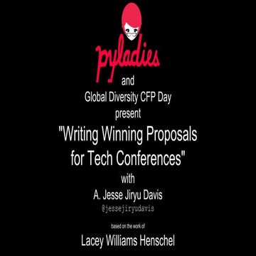 PyLadies online workshop for Global Diversity CFP Day 2018