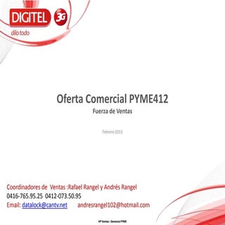 Oferta Comercial PYME412 Digitel