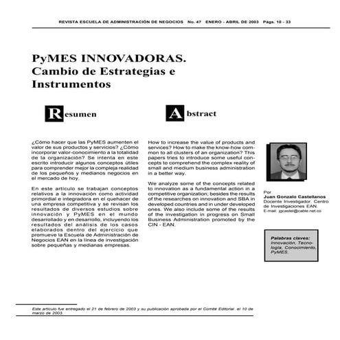 Principales desafíos y retos para el crecimiento de las pymes en ...