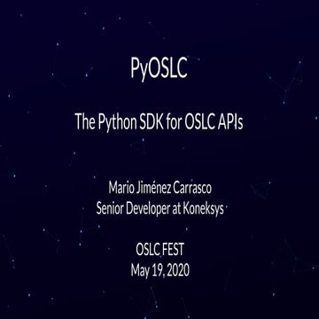 PyOSLC SDK - OSLCFEST