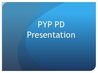 PYP New Teacher Induction PD