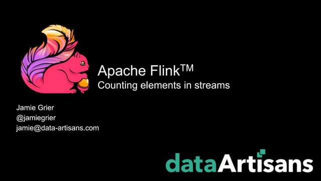Counting Elements in Streams