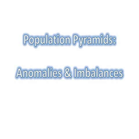 Population Pyramids Exercises