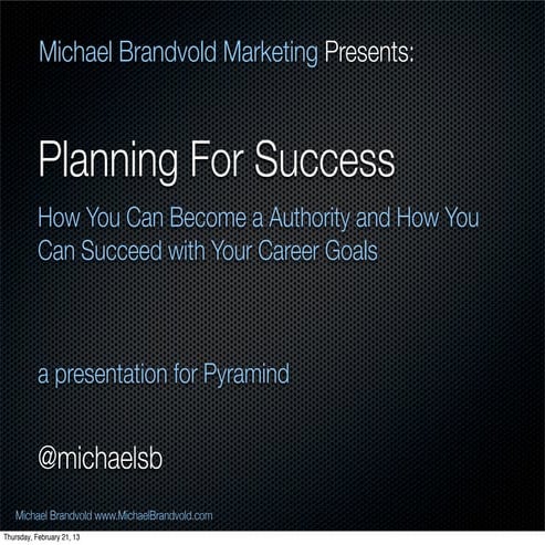 Planning For Success