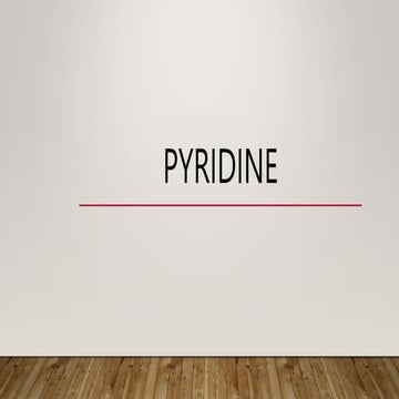 Unit 4 Pyridine | PDF