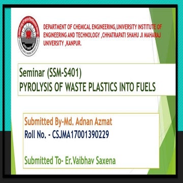 Pyrolysis of waste plastics into fuels