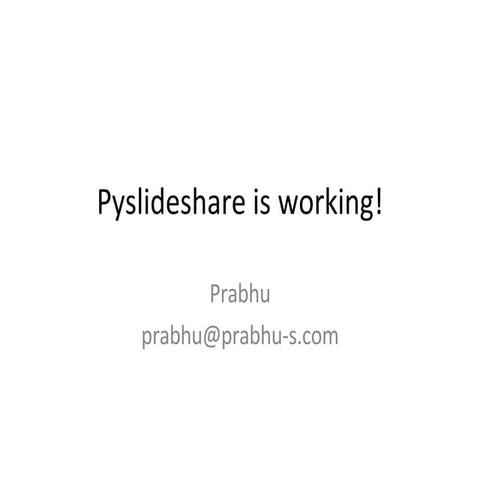 pyslideshare works!