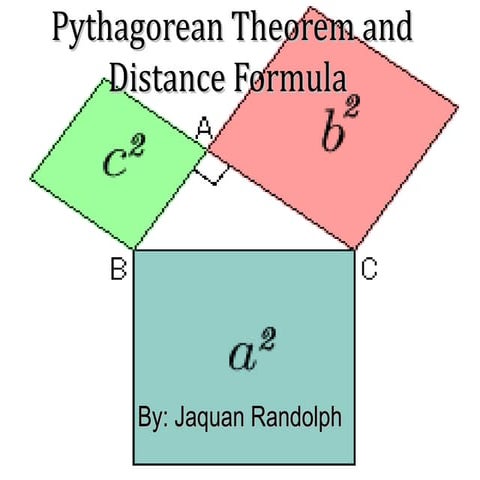 Pythagorean theorem and distance formula powerpoint1
