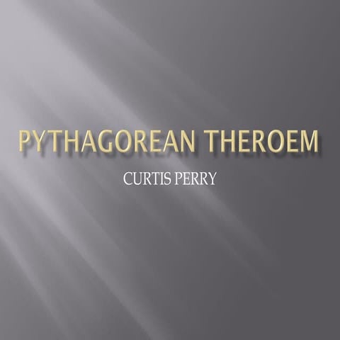 Pythagorean theroem