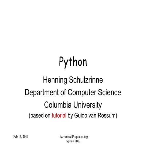 Python basics - for bigginers | PPT