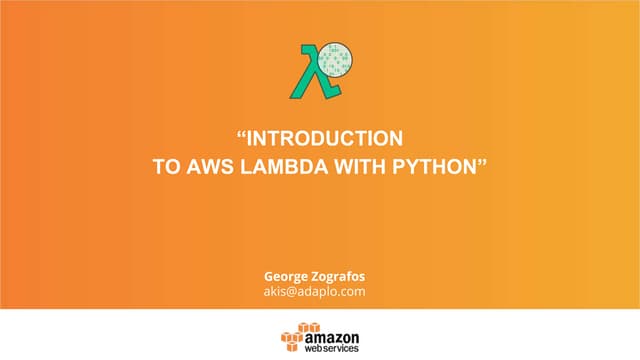 Introduction to AWS Lambda with Python