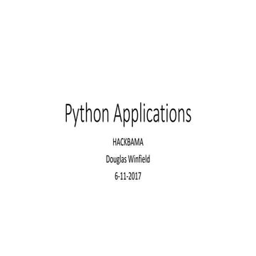 Introduction to python for dummies