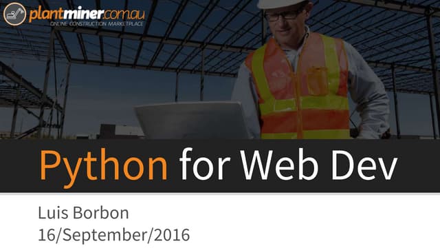 Python for web development