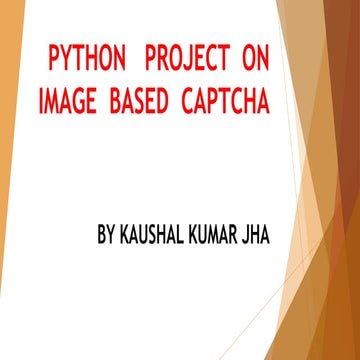 Python project on Image Based Captcha | PPTX | Computing | Technology ...