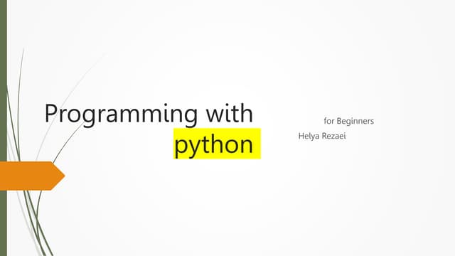 python programming Python learning.pptx