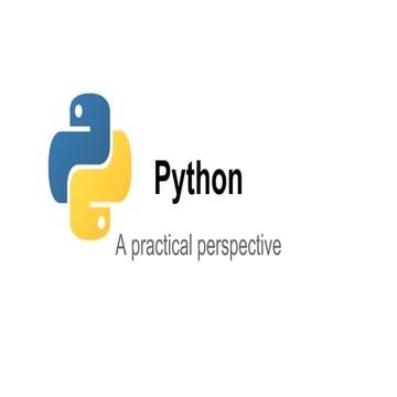 Python a practical perspective | PPT