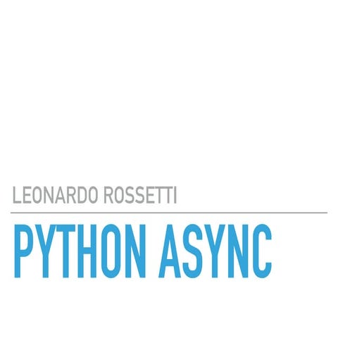 Python async