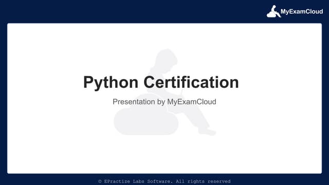 Python Certification | PDF